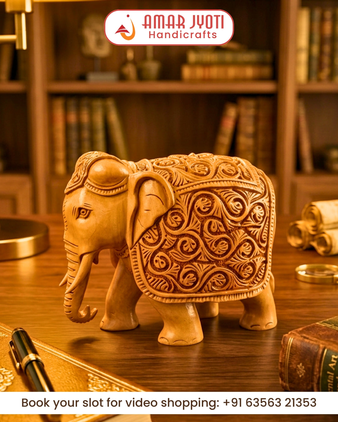 Wooden Carved Elephant